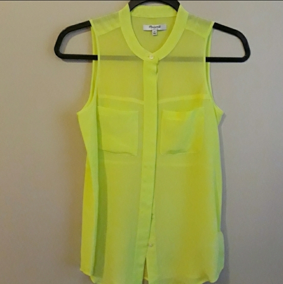 Neon Silk Blouse - Picture 3 of 6